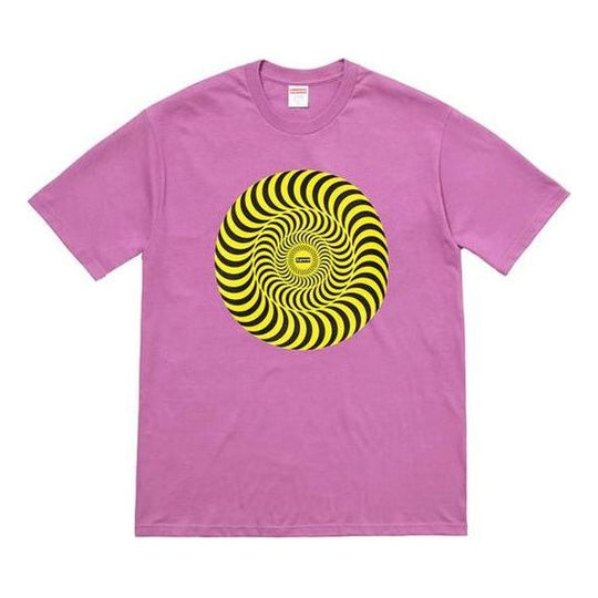 Supreme SS18 Spitfire Classic Swirl Light Purple Tee SUP-SS18-454