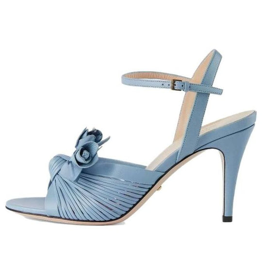 (WMNS) Gucci Lovelight Sandal With Flower 'Light Blue' 707742-C9D00-4914