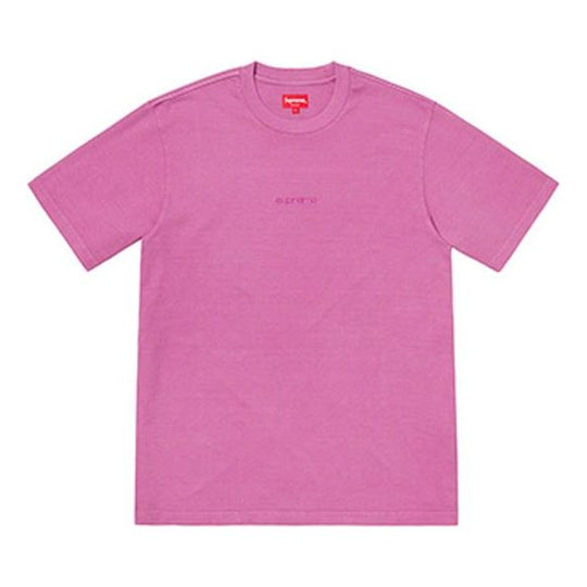 Supreme SS19 Overdyed Tee Washed Distress Short Sleeve Unisex Purple SUP-SS19-889