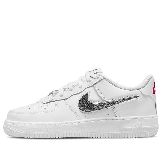 (GS) Nike Air Force 1 LV8 'White Black Metallic Silver' DC9651-100