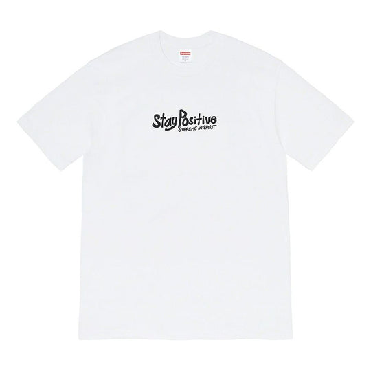 Supreme FW20 Week 1 Stay Positive Tee 'Black White' SUP-FW20-027