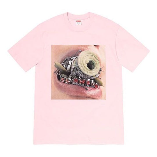 Supreme FW22 Week 1 Braces Tee T SUP-FW22-002-LPINK