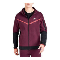 Nike Sportswear Tech Fleece Full-Zip Hoodie 'Dark Beetroot Black Phantom' CU4489-639