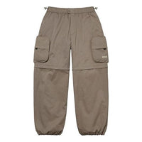 Supreme SS22 Week13 Cargo Zip-Off Cinch Pant Solid Color Loose Pocket Long Pants Unisex SUP-SS22-810