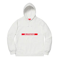 Supreme SS19 Zip Pouch Hooded Sweatshirt White Logo SUP-SS19-485