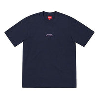 Supreme SS19 Qualite Tee Short Sleeve Unisex Navy Blue SUP-SS19-10261