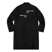 Supreme FW18 X Comme des Garcons Shirt Wool Overcoat 'Black' SUP-FW18-406