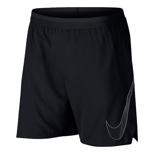 Men s Nike Solid Color Breathable Logo Quick Dry Shorts Black 899499 0 SneakerSouqq