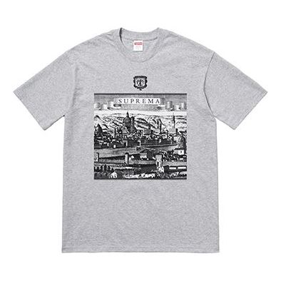 Supreme SS18 Fiorenza Tee Heather Grey Short Sleeve Unisex Gray SS18-0175