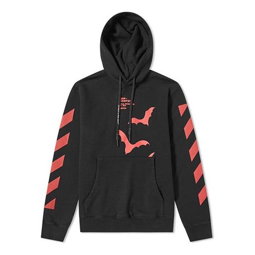 Off-White Printing Pullover Loose Fit Unisex Black OMBB034E19D250071020