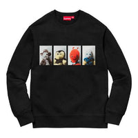 Supreme FW18 Mike Kelley AhhYouth! Crewneck Sweatshirt Black SUP-FW18-346