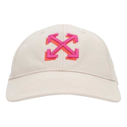 (WMNS) Off-White Arrow embroidered gabardine baseball cap 'White' OWLB026S23FAB0010132