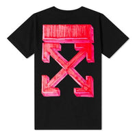 Off-White Marker Slim Tee 'Black/Red' OMAA027E20JER0051025