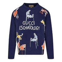 Gucci x Freya Hartas Animal Wool Jumper 'Navy' 653914-XKBYF-4795