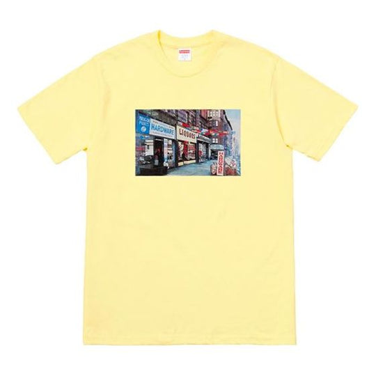 Supreme SS18 Hardware Pale Yellow Tee SUP-SS18-512