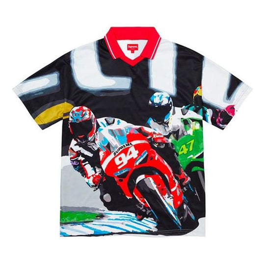 Supreme SS20 Week 13 Racing Soccer Jersey Tee 'Blue Red' SUP-SS20-660