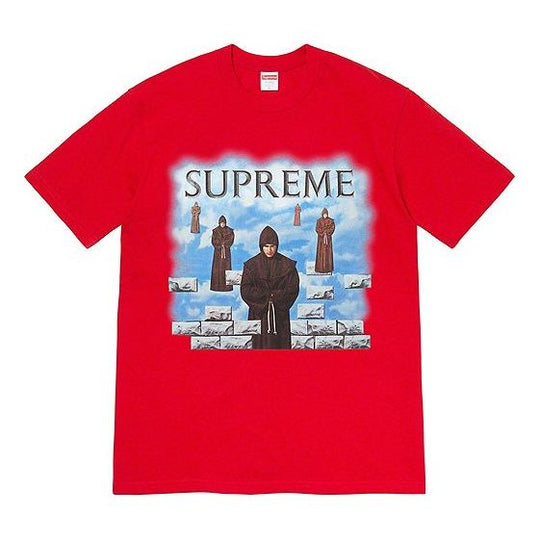 Supreme FW19 Week 1 Levitation Tee Printing Short Sleeve Unisex Red SUP-FW19-069