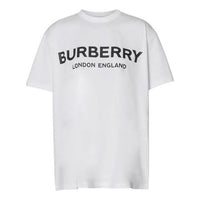 Burberry SS21 Logo Printing Short Sleeve White 80125601