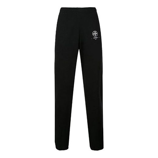 Off-White MENS Black Cotton Tracksuit Bottoms Black OMCH014R190030151028