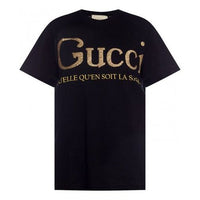 (WMNS) Gucci Flash Printing Short Sleeve Black 615044-XJCLF-1082