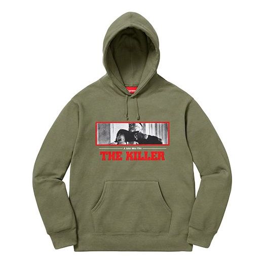 Supreme FW18 The Killer Hooded Sweatshirt Light Olive SUP-FW18-685