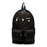 Off-White Printing Series Multiple Pockets Backpack schoolbag OMNB003R21FAB0011001