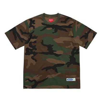 Supreme SS18 Athletic Label SS Top Woodland Camo Tee SUP-SS18-307
