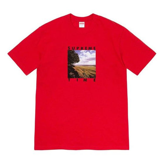 Supreme Week 8 Time Tee Village landscape Pattern Alphabet Short Sleeve Unisex SUP-SS20-559