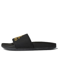 adidas neo Adilette Comfort Gold Slippers 'Black Gold' B41742