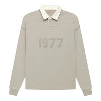 Fear of God Essentials FW22 1977 Henley Rugby Polo 'Smoke' FOG-FW22-097