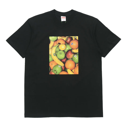 Supreme SS19 Fruit Tee Black Casual Short Sleeve Unisex SUP-SS19-244