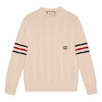 Gucci Double G Cotton Knit Sweater Male White 626068-XKBGM-9071