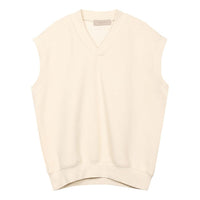 Fear of God Essentials FW22 V neck vest 'Egg shell' FOG-FW22-890