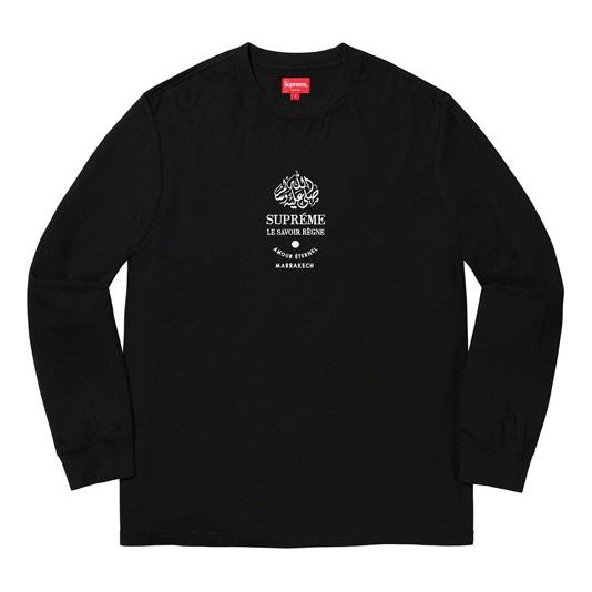 Supreme FW19 Week 7 Marrakech LS Top Logo Tee SUP-FW19-671