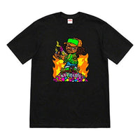 Supreme SS19 Molotov Kids Tee Black Little Boy Short Sleeve Unisex SUP-SS19-720