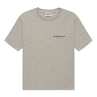 Fear of God Essentials FW21 Short Sleeve Tee Dark Heather Oatmeal FOG-FW21-222