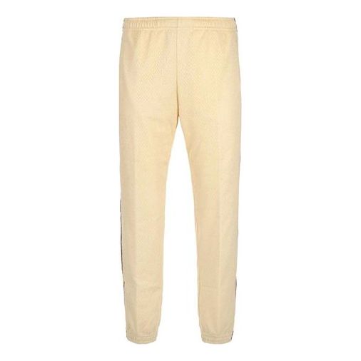 Gucci Strappy Side Striped Sweatpants For Men Beige 599356-XJB1N-9192