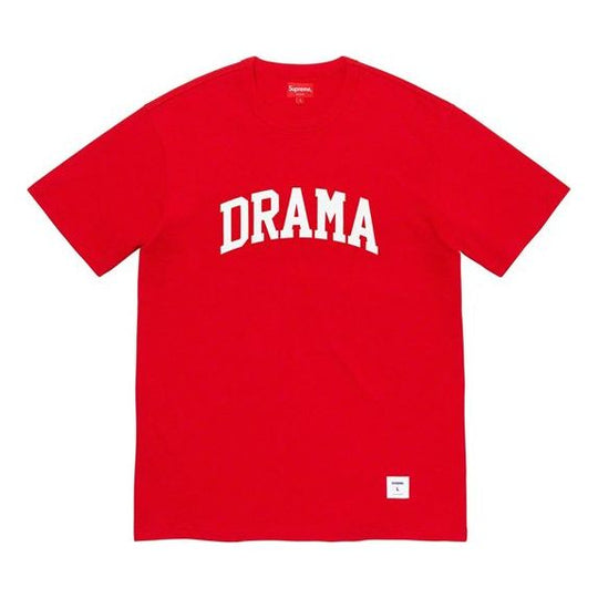 Supreme FW19 Week 5 Drama S/S Top Alphabet Short Sleeve Unisex Red SUP-FW19-562