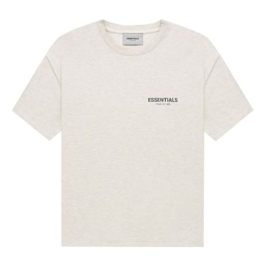 Fear of God Essentials FW21 Tee Light Heather Oatmeal FOG-FW21-223