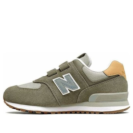 (PS) New Balance 574 Classics Shoes 'Olive Green White' PV574NT2