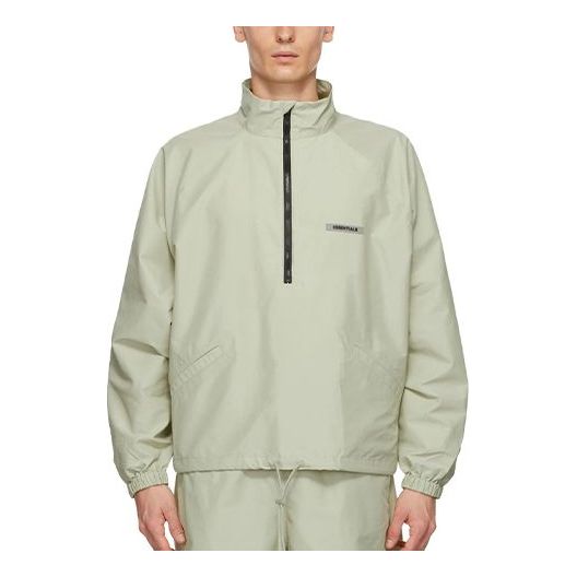 Fear of God Essentials FW20 Half-Zip Track Jacket Sage FOG-FW20-191