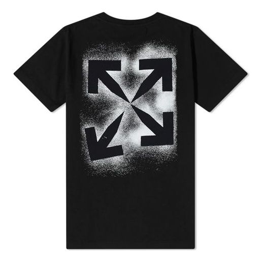 Off-White Stencil Short-Sleeve Slim Tee 'Black/White' OMAA027E20JER0061001