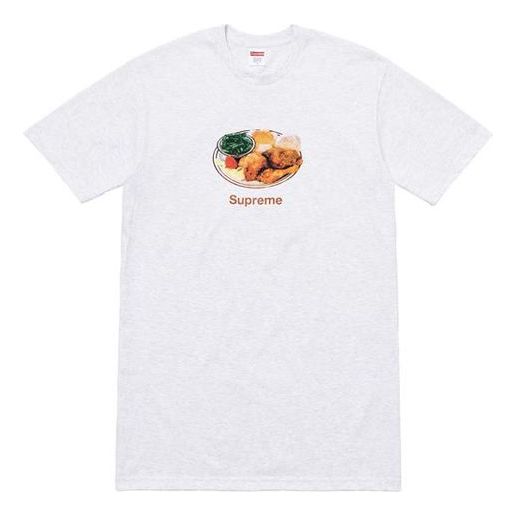 Supreme SS18 Chicken Dinner Tee White Printing Short Sleeve Unisex SUP-SS18-0046