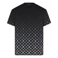 LOUIS VUITTON Monogram Round Neck Gradient Short Sleeve Black 1A8HKL