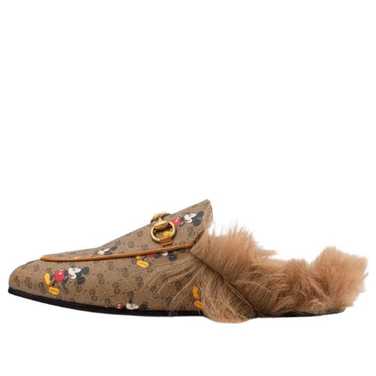 (WMNS) Gucci Princetown Fur Lined Slipper x Disney 'Mickey Mouse' 603467-HWU30-8487