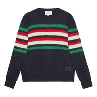 Gucci Alpaca Wool Stripe Crew Knit 'Navy' 633614-XKBIP-4804