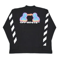 Off-White Diagonal Striped Cotton LongSleeve OMAB032E191850061088