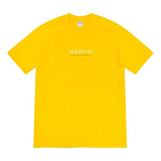 Supreme Week 1 Five Boroughs Tee LogoT SUP-SS21-406-YEL