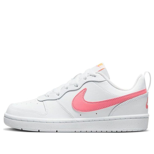 (GS) Nike Court Borough Low 2 'White Pink' BQ5448-124