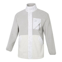 PUMA Unisex Paisley Imitation Lamb Wool Stand-up Collar Jacket Grey 534984-09